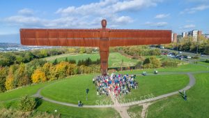 Angel of the North Drone filming for TV