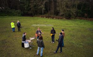 Music video drone filming in North Yorkshire