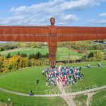 Angel of the North Drone filming for TV