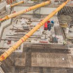 Aerial photography building site Leeds